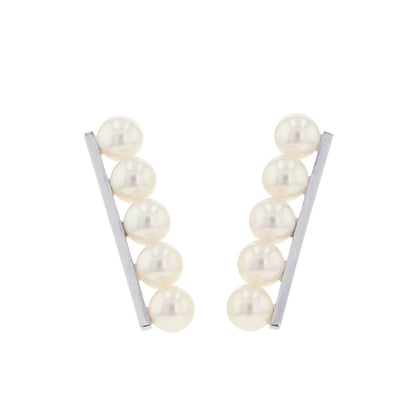 TASAKI Balance Plus EarringsE-3842-18KWG 18K White Gold