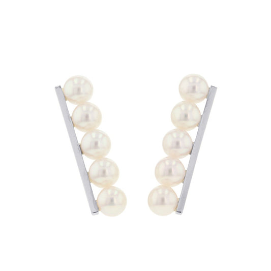TASAKI Balance Plus EarringsE-3842-18KWG 18K White Gold