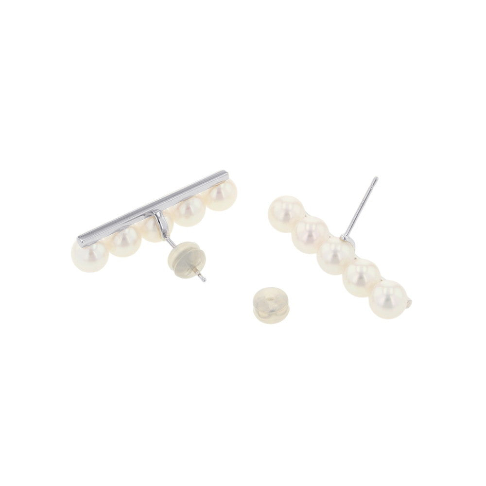 TASAKI Balance Plus EarringsE-3842-18KWG 18K White Gold