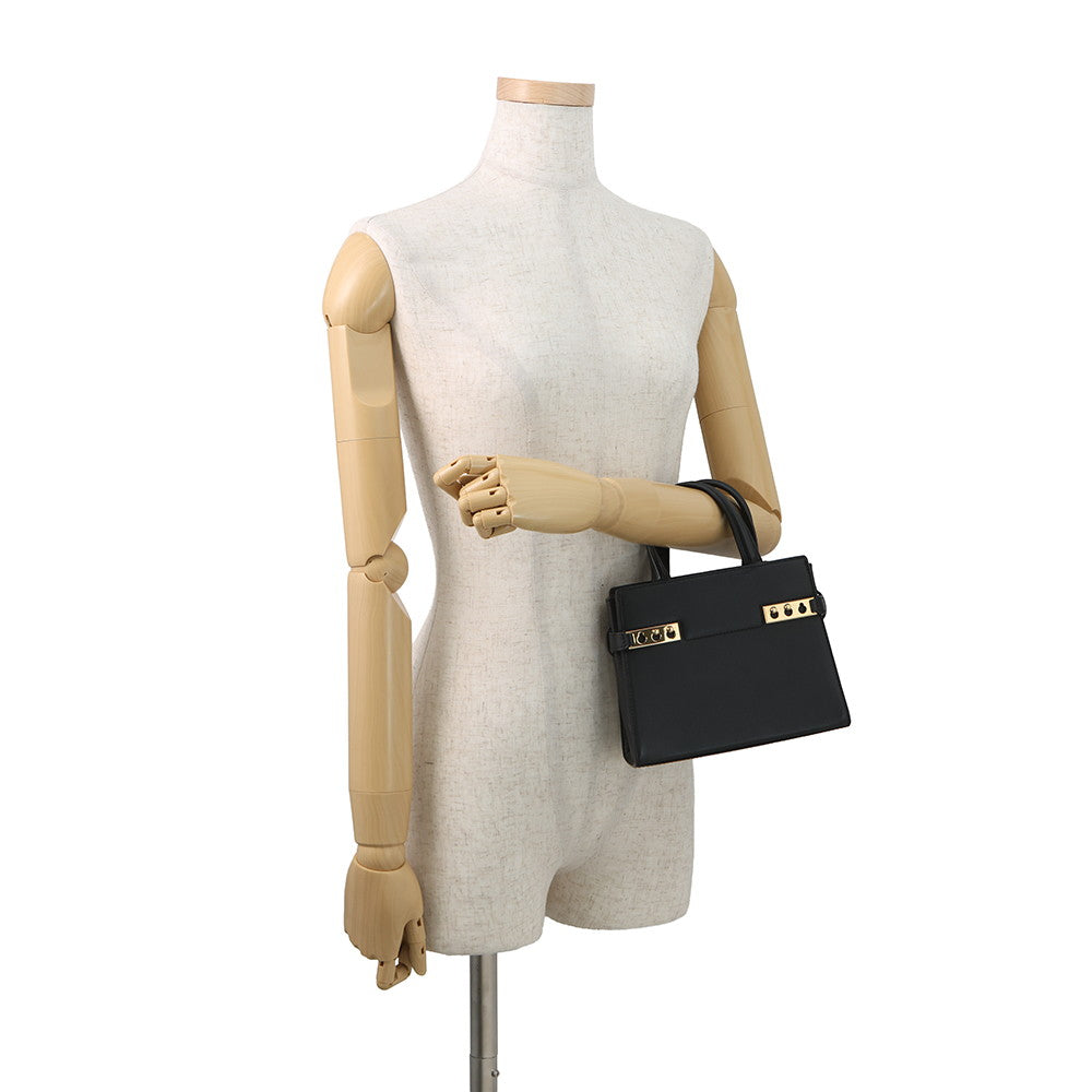 Delvaux Tempe Crash BlackAA0646BQS099ZDO Calf Leather Size Small