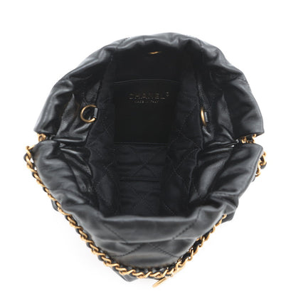CHANEL CHANEL22 ChainShoulder Bag BlackAS3980-B19059-94305 Shiny Calf Leather Size Mini