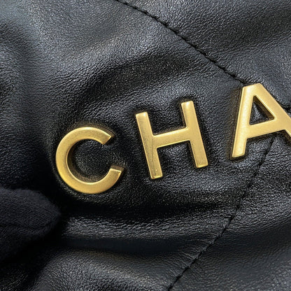 CHANEL CHANEL22 ChainShoulder Bag BlackAS3980-B19059-94305 Shiny Calf Leather Size Mini