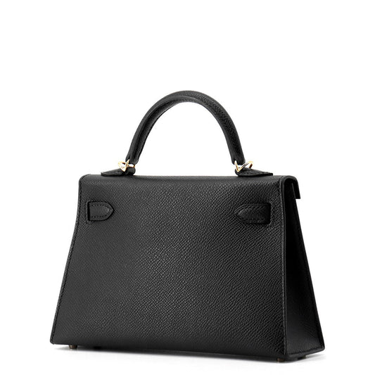 HERMES Mini Kelly 2 Black Epsom