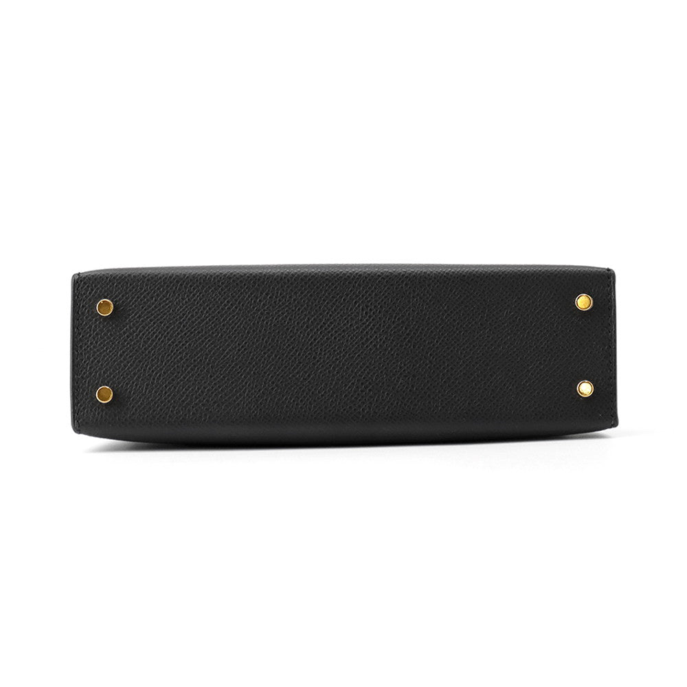 HERMES Mini Kelly 2 Black Epsom