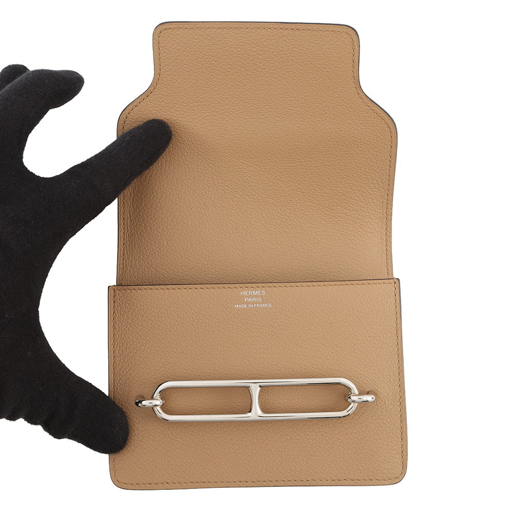 HERMES Roulis Roulis Slim Chai/Lime Evercolor