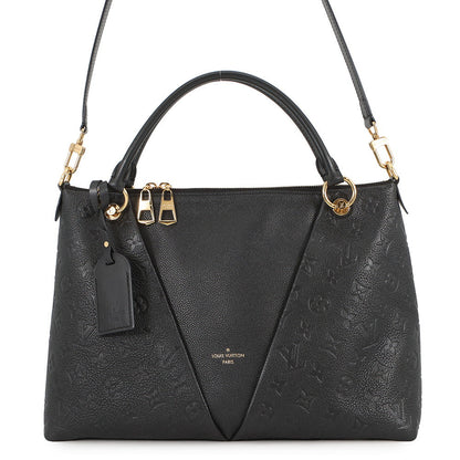 LOUIS VUITTON V Tote NoirM44421 Monogram Empreinte Leather Size MM