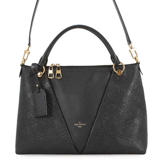 LOUIS VUITTON V Tote NoirM44421 Monogram Empreinte Leather Size MM