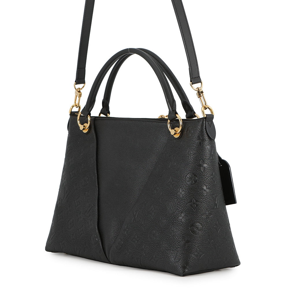 LOUIS VUITTON V Tote NoirM44421 Monogram Empreinte Leather Size MM