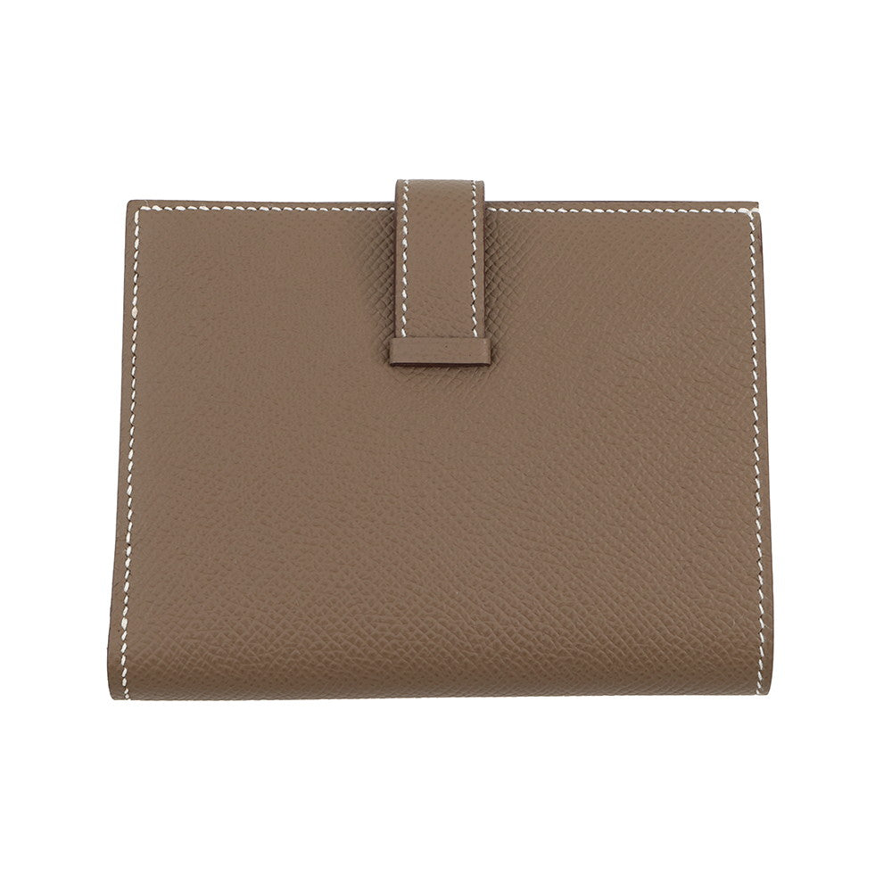 HERMES Bean compact Etoupe Epsom