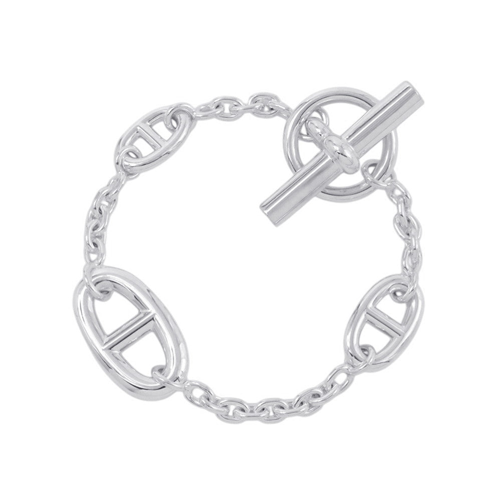 HERMES Chaine d'Ancre Farandole Bracelet Size SH SV925