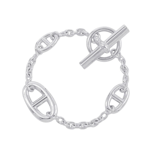 HERMES Chaine d'Ancre Farandole Bracelet Size SH SV925