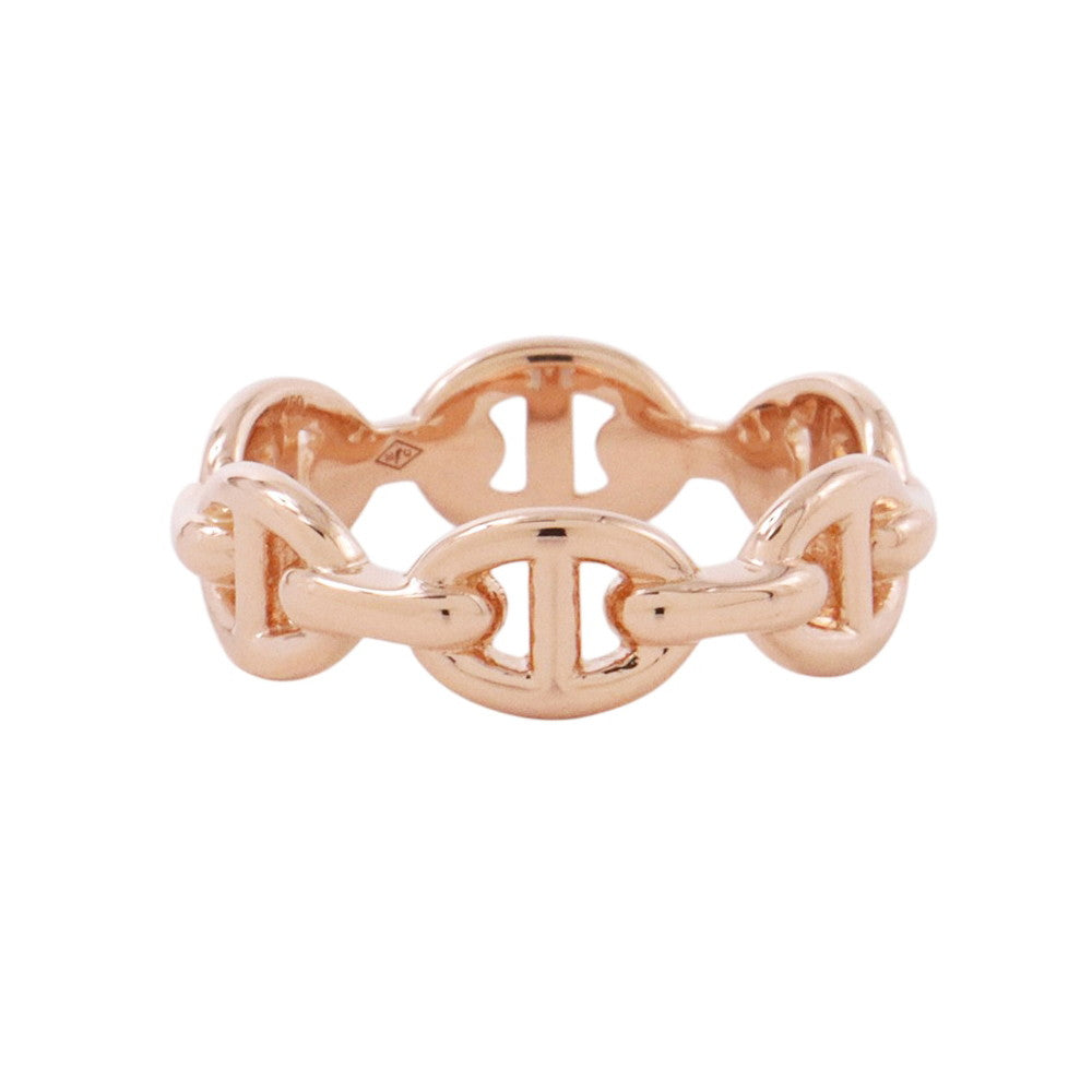 HERMES Chaine d'Ancre Anchene Ring Size PM/50/#10H110025B 00050 18K Pink Gold