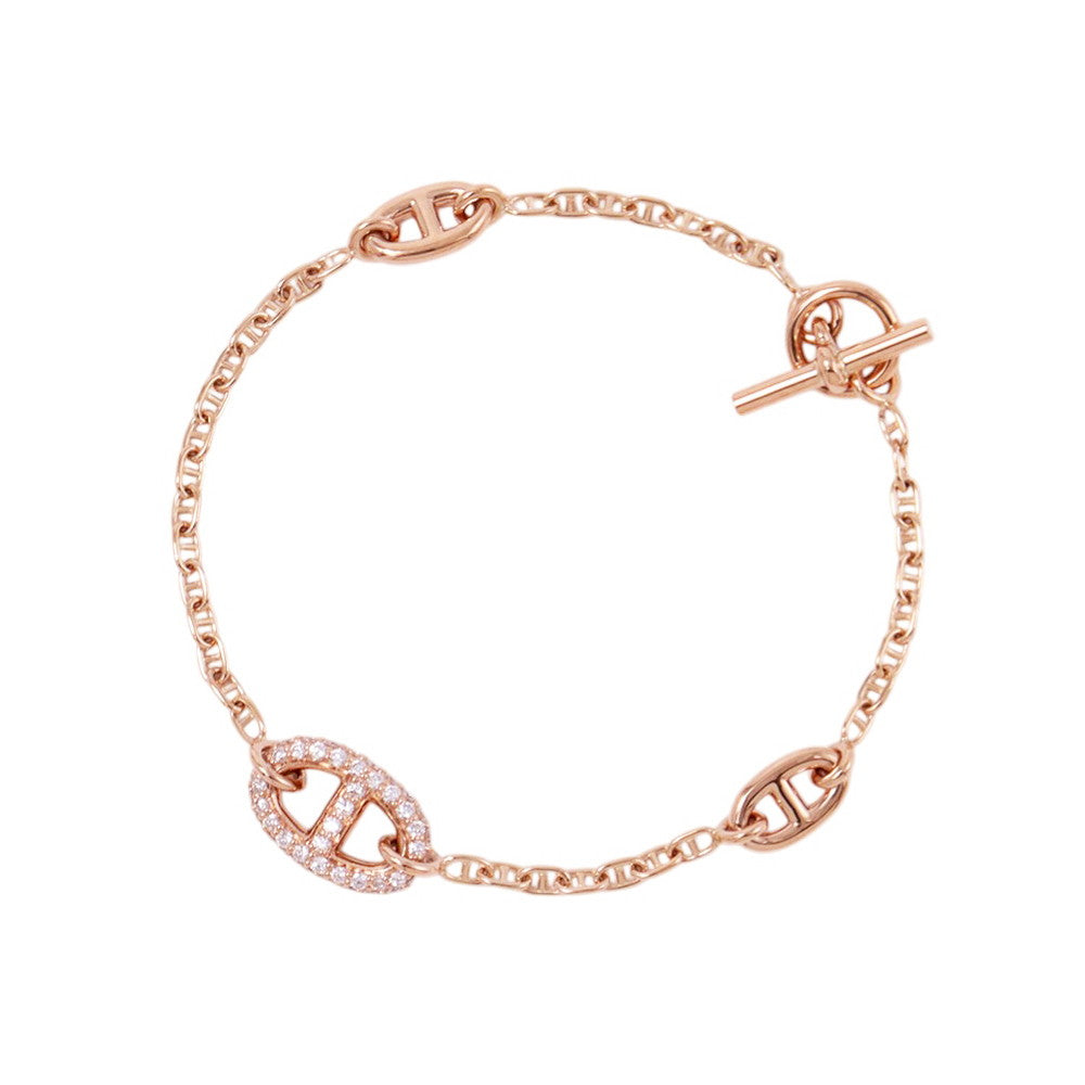 HERMES Farandole Bracelet Size SHH221413B 18K Pink Gold