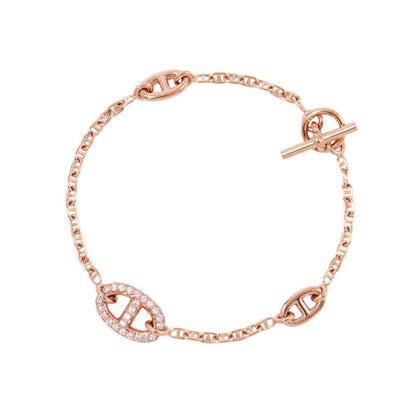 HERMES Farandole Bracelet Size SHH221413B 18K Pink Gold