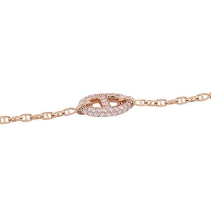 HERMES Farandole Bracelet Size SHH221413B 18K Pink Gold