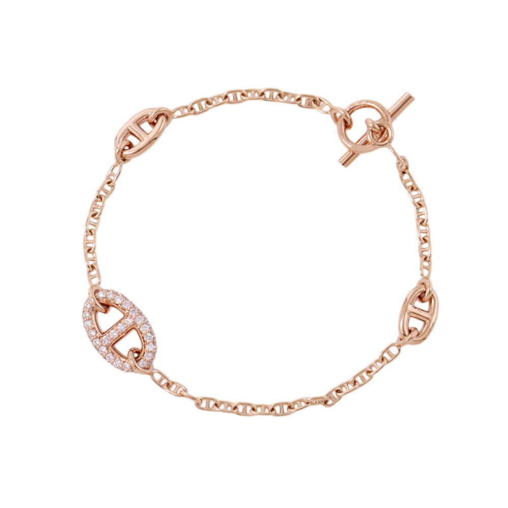 HERMES Farandole Bracelet Size SHH221413B 18K Pink Gold