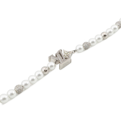 LOUIS VUITTON LV Dandy Bracelet SilverM03057 Metal Rhinestone
