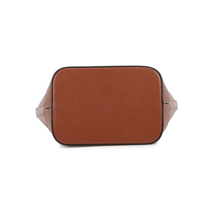 CELINE Cuill Triomphe bucket Tan113783DU3.04LU Calf Leather Size Small