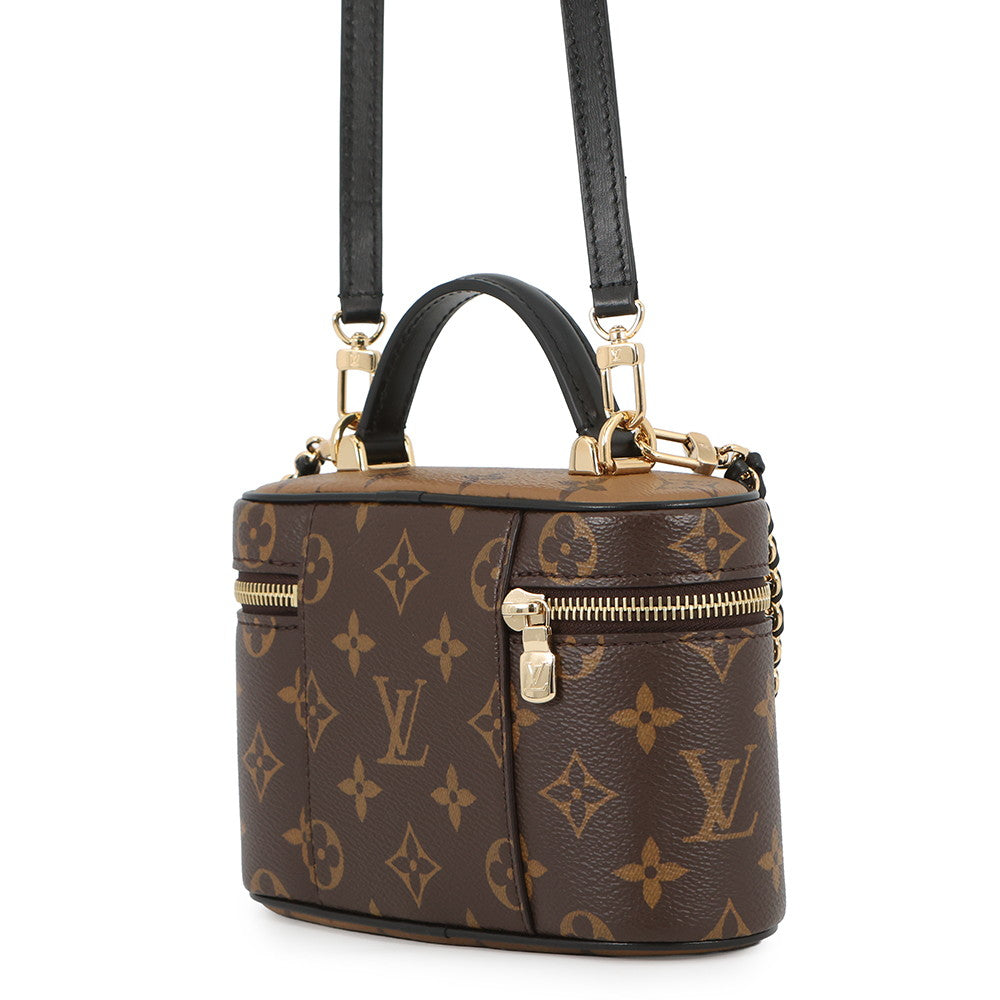 LOUIS VUITTON Vanity Chain Pouch NoirM47125 Monogram Monogram Reverse Canvas
