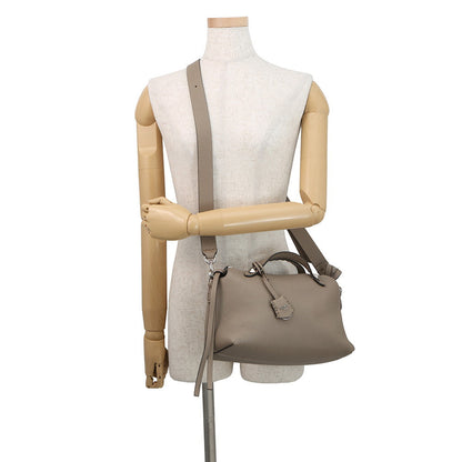 FENDI Selleria Bytheway Greige8BL155 Calf Leather Size Medium