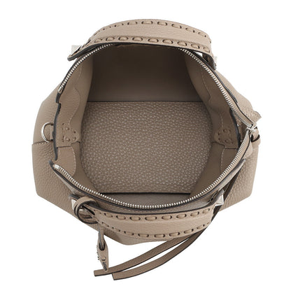 FENDI Selleria Bytheway Greige8BL155 Calf Leather Size Medium
