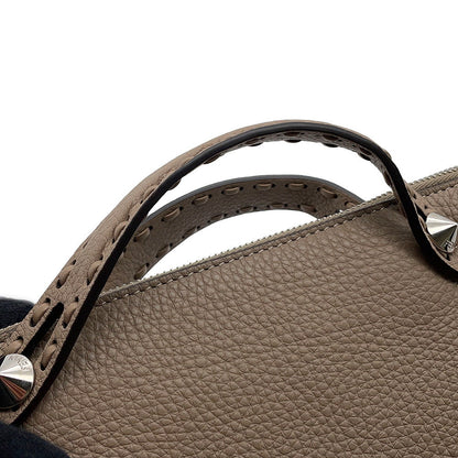 FENDI Selleria Bytheway Greige8BL155 Calf Leather Size Medium