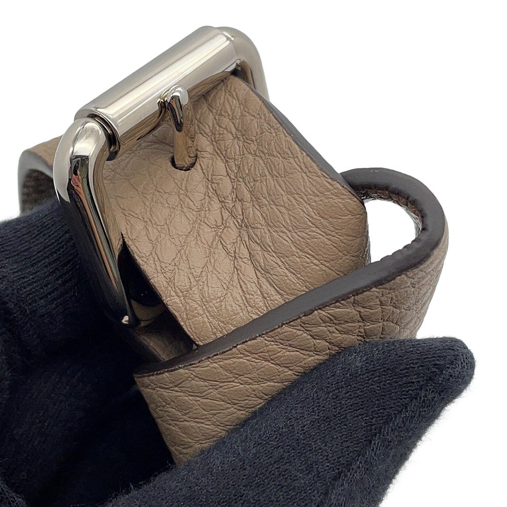 FENDI Selleria Bytheway Greige8BL155 Calf Leather Size Medium