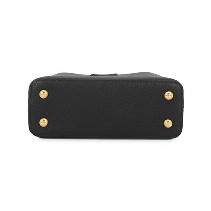 LOUIS VUITTON Capucines NoirM56071 Taurillon Leather Size MINI