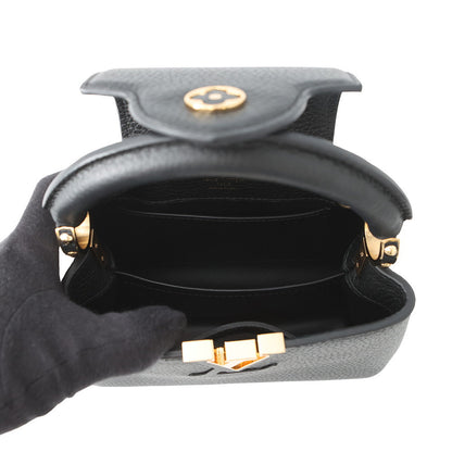 LOUIS VUITTON Capucines NoirM56071 Taurillon Leather Size MINI