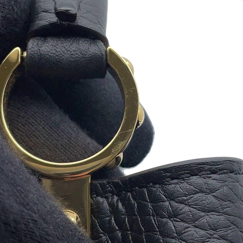 LOUIS VUITTON Capucines NoirM56071 Taurillon Leather Size MINI