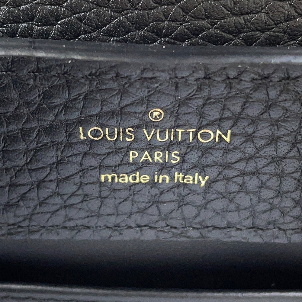 LOUIS VUITTON Capucines NoirM56071 Taurillon Leather Size MINI