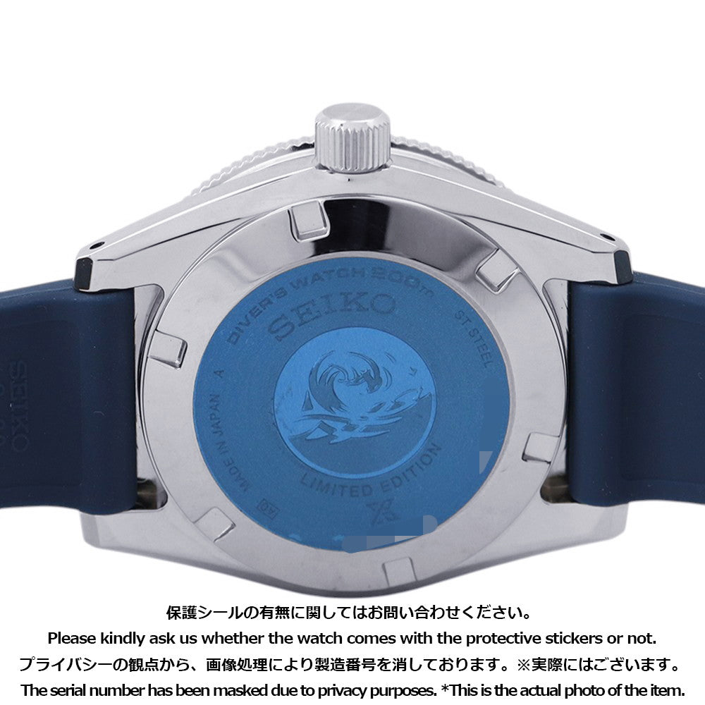 SEIKO Prospex 1965 Mechanical Diver's Modern Design Save the Ocean Limited Edition W41.3mm Stainless Steel Silicon Blue DialSBDX053