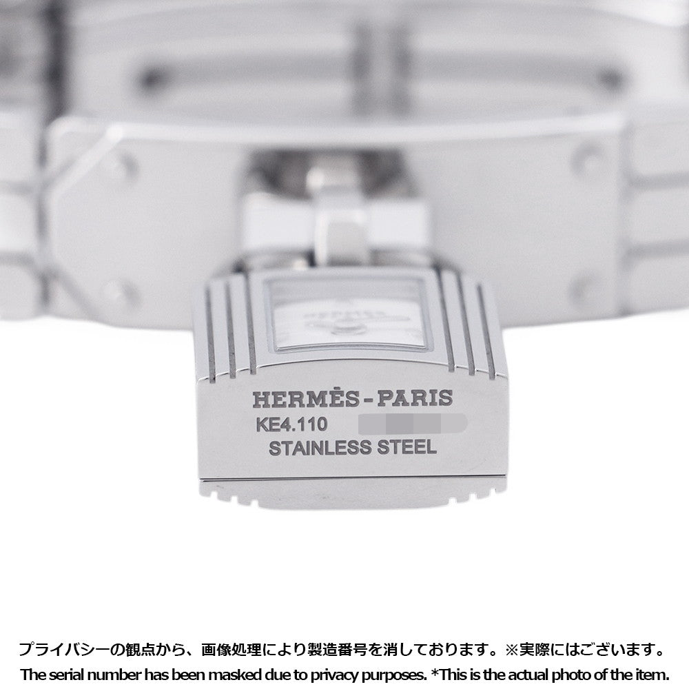 HERMES Kelly watch W16mm Stainless Steel Sparkling White Lacquer DialKE4.110