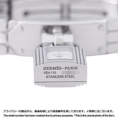 HERMES Kelly watch W16mm Stainless Steel Sparkling White Lacquer DialKE4.110