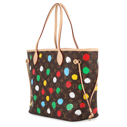LOUIS VUITTON LV × YK Neverfull Brown/MulticolorM46381 Monogram Painted Dot Size MM