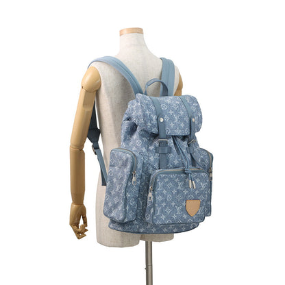 LOUIS VUITTON LV SKI Christopher Cargo BlueM26909 Digital print, Nylon Denim Leather