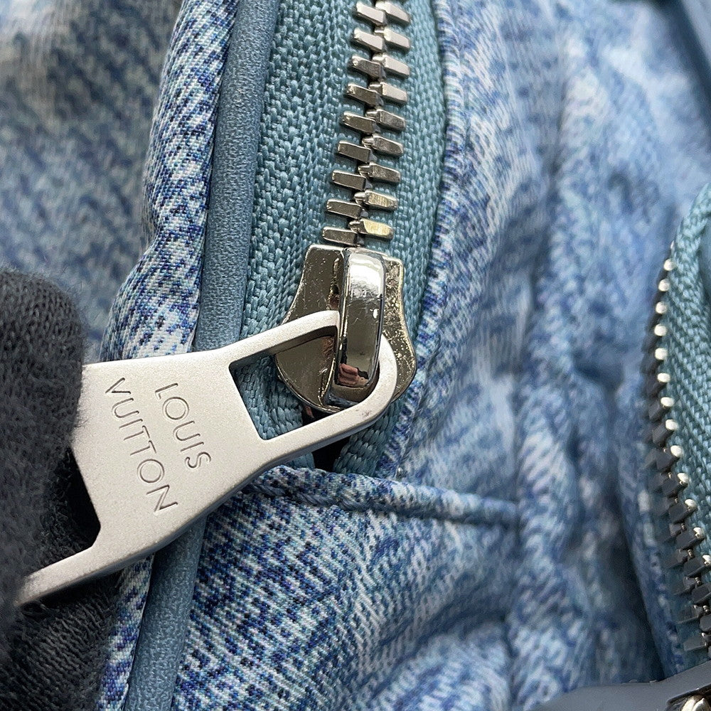 LOUIS VUITTON LV SKI Christopher Cargo BlueM26909 Digital print, Nylon Denim Leather