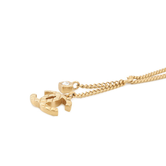 CHANEL CC Logo NecklaceABD016 Metal Rhinestone