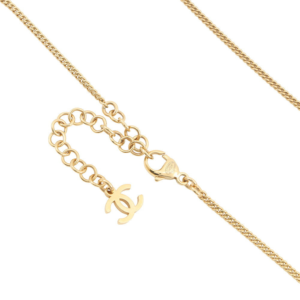 CHANEL CC Logo NecklaceABD016 Metal Rhinestone