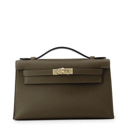 HERMES PochetteKelly Vertroden Swift Leather