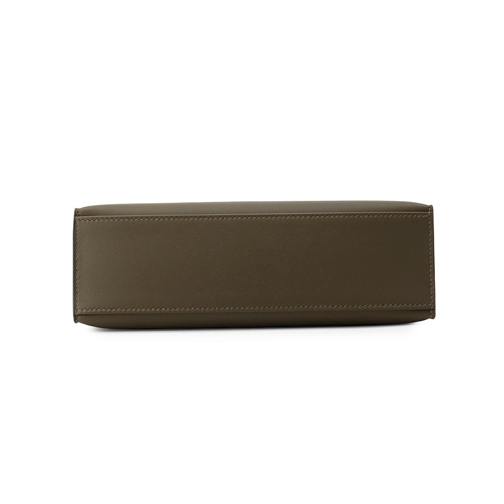 HERMES PochetteKelly Vertroden Swift Leather