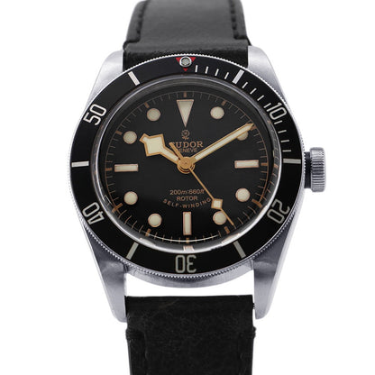 TUDOR Heritage Black Bay W41mm Stainless Steel Leather Black Dial79220N