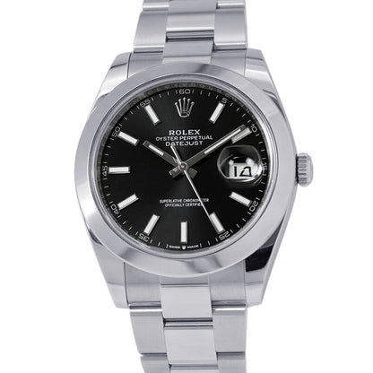 ROLEX Datejust 41 W41mm Stainless Steel Black Dial126300