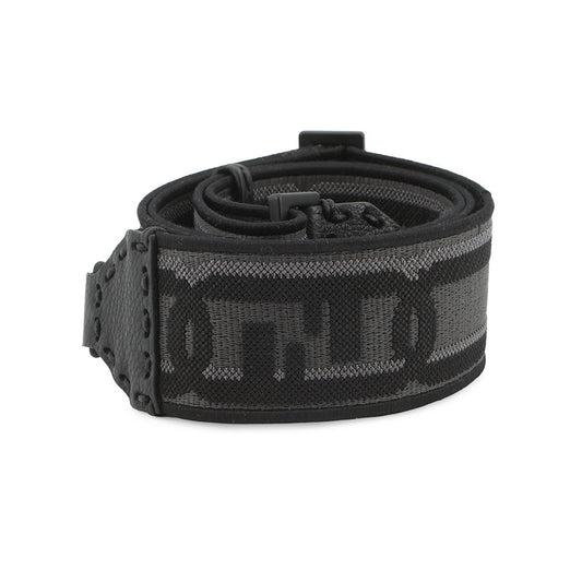 FENDI Strap You Black/Gray8AV444 Leather Canvas