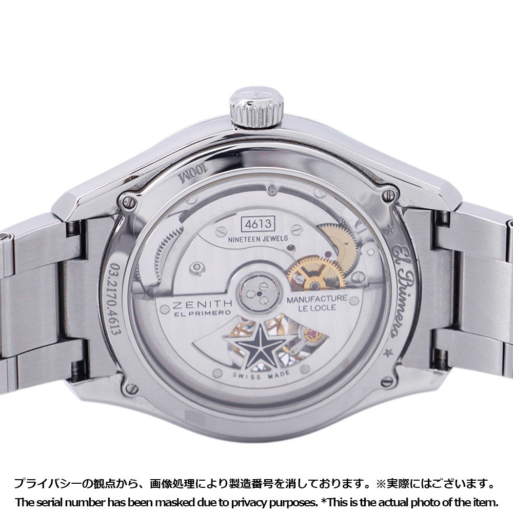 ZENITH El Primero Synopsis W40mm Stainless Steel Silver Dial03.2170.4613/02.M2170