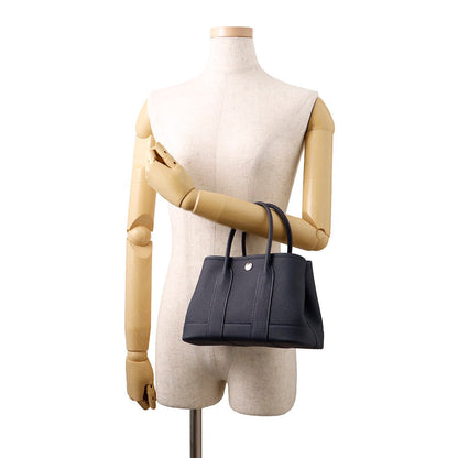 HERMES Neo Garden Blue Nuit Togo Leather Size 23