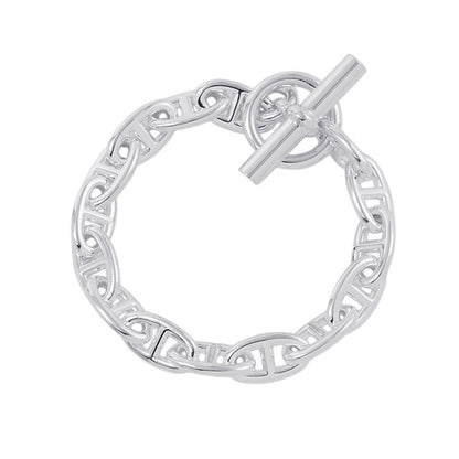 HERMES Chaine d'Ancre Bracelet 15 frames Size GM SV925