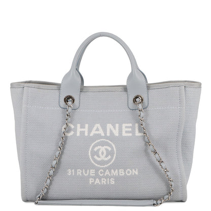 CHANEL Deauville Light BlueAS3257 Canvas Size Small