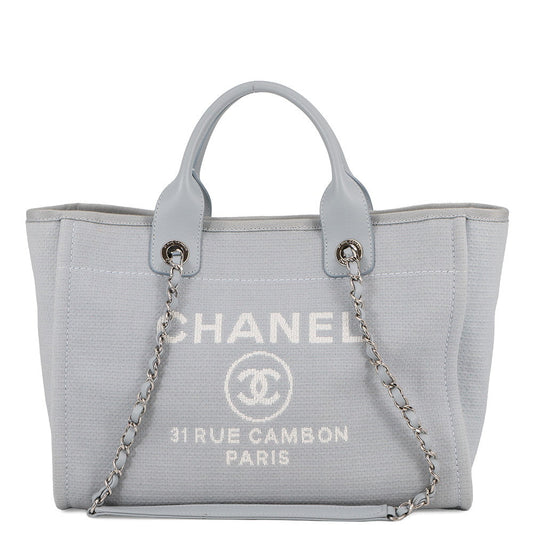 CHANEL Deauville Light BlueAS3257 Canvas Size Small