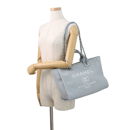 CHANEL Deauville Light BlueAS3257 Canvas Size Small